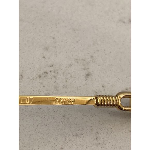 Fresco Men’s Eyeglasses 22K Gold Plated “F10” 3-Micron *FRAMES ONLY* - Picture 5 of 11